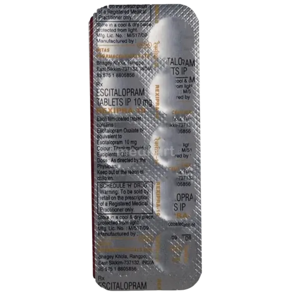 rexipra 10mg tablet 10's